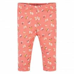 Gerber® 3-Pack Baby Girls Floral, Pink, & Black Leggings