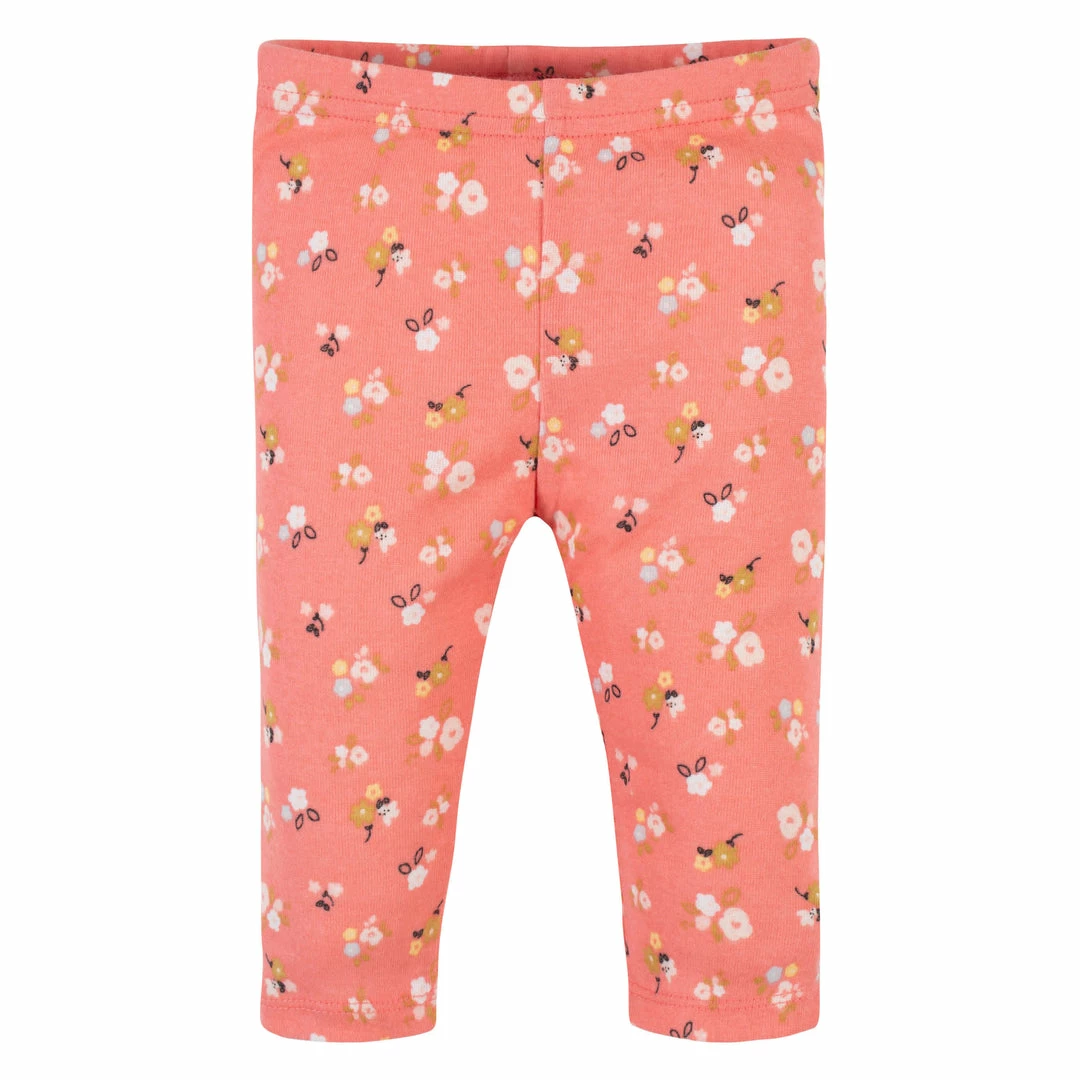 Top 10 🎉 Gerber® 3-Pack Baby 👧 Girls Floral, Pink, & Black Leggings 🧨 2 Gerber® 3-Pack Baby Girls Floral, Pink, & Black Leggings