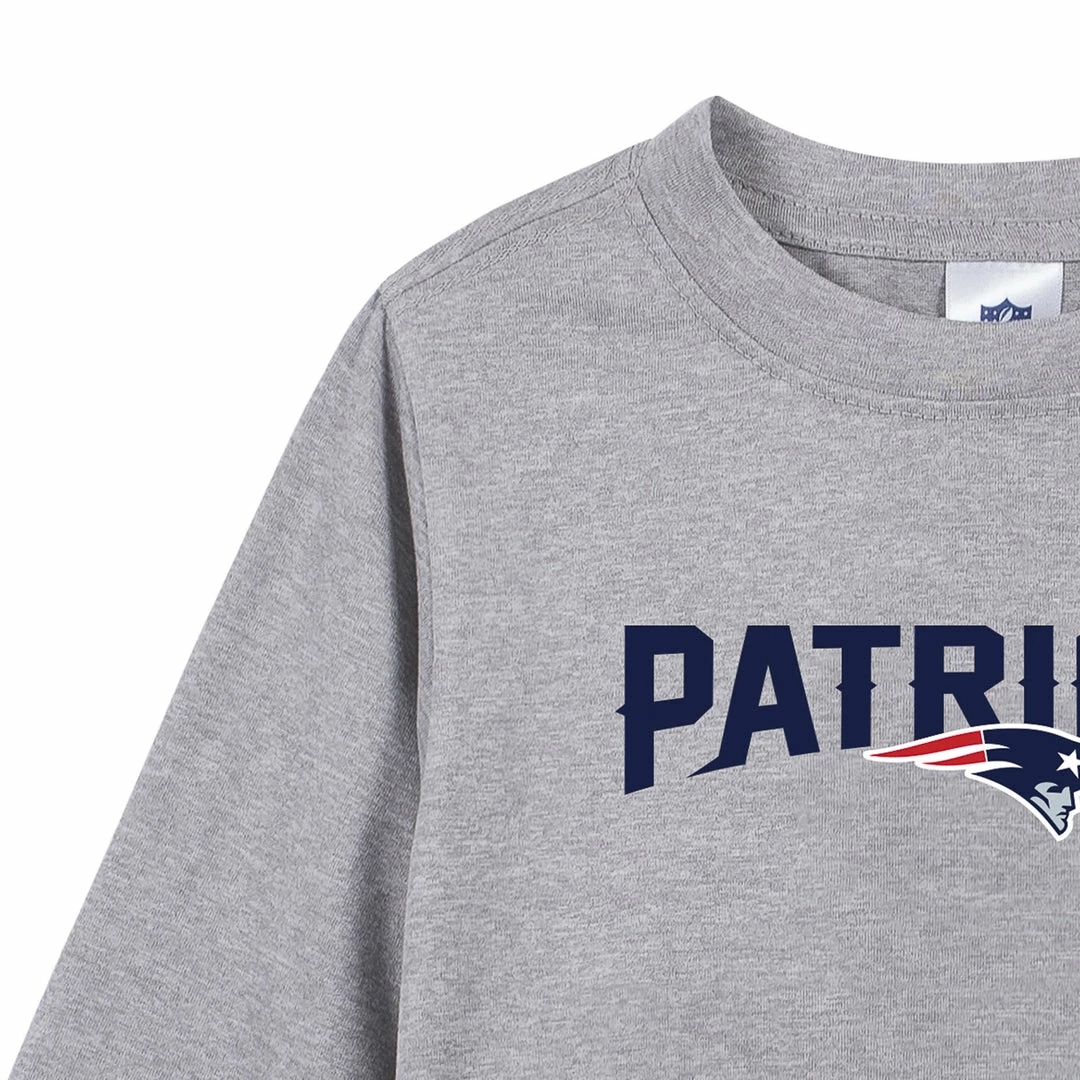 Budget ๐ NFL New England Patriots Toddler Boys Long Sleeve Tee ๐ Shirt Toddler2T - 5T ๐ 4 NFL New England Patriots Toddler Boys Long Sleeve Tee Shirt Toddler2T - 5T