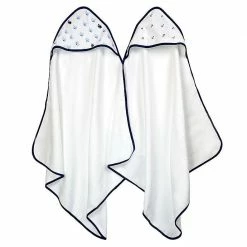 Just Born BabyPreemie - 24M 2-Pack Boys Sea Hooded Towels