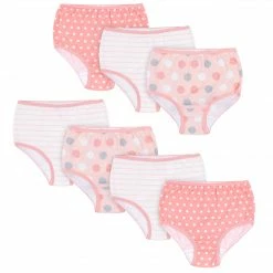 Gerber® 7-Pack Toddler Girls Dots & Stripes Panties Toddler2T - 5T