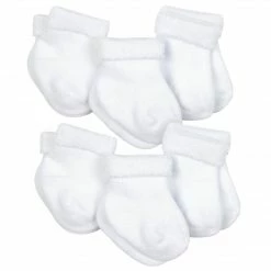 Gerber® 10-Pack Baby Boys Lion & White Wiggle Proof® Socks