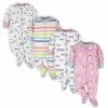 Onesies® Brand 4-Pack Baby Girls Unicorns Sleep N' Plays BabyPreemie - 24M