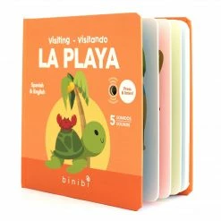 Cheapest 🌟 See What's New Binibi "Visiting - Visitando La Playa" Bilingual Sound Book 🌟 11 See What's New Binibi