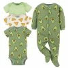 Gerber® BabyPreemie - 24M 4-Piece Baby Green Avocados Onesies® Bodysuit & Sleep 'N Play Set