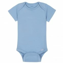 Gerber® Premium Short Sleeve Onesies® Bodysuit - Light Blue Solid Essentials