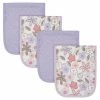 Gerber® 4-Pack Girls Bunny Ballerina Terry Burp Cloths
