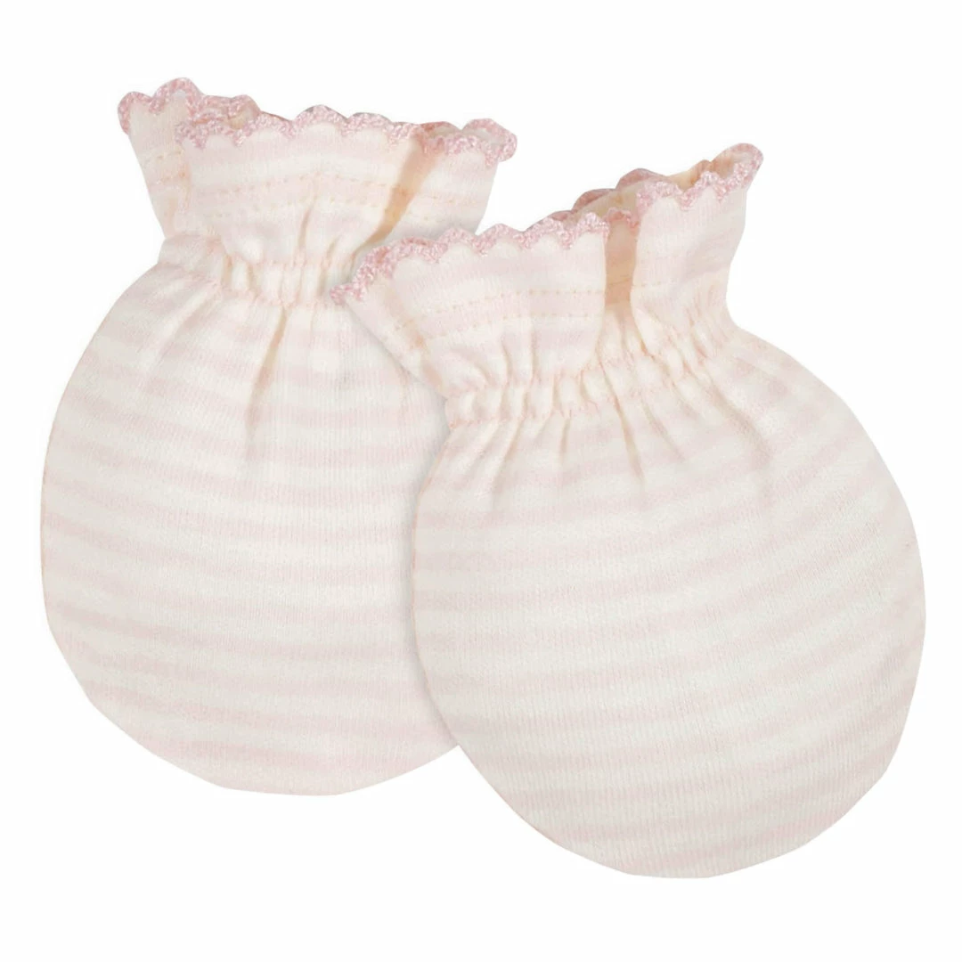 Flash Sale 😍 Gerber® 8-Piece Organic Baby 👧 Girls Fox Caps & No Scratch Mittens BabyPreemie - 24M ❤️ 6 Gerber® 8-Piece Organic Baby Girls Fox Caps & No Scratch Mittens BabyPreemie - 24M