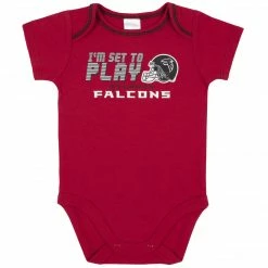 NFL 3-Piece Baby Boys Falcons Bodysuit, Sleep 'n Play, & Cap Set