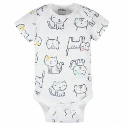 6-Piece Baby Girls Cat Onesies® Brand Bodysuit & Sleep N' Play Set