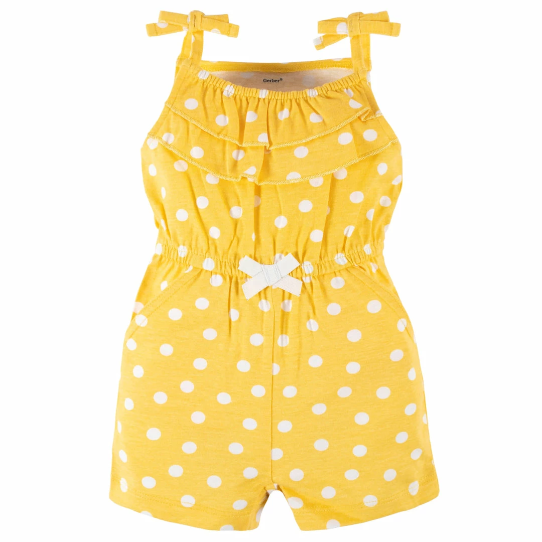Best deal 🥰 Gerber® 2-Pack Baby & Toddler 👧 Girls Bee Garden Tank Rompers See What's New 😉 3 Gerber® 2-Pack Baby & Toddler Girls Bee Garden Tank Rompers See What's New