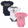 NFL Houston Texans Baby Girls Short Sleeve Bodysuits BabyPreemie - 24M