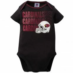 NFL Cardinals 3-Pack Infant Short Sleeve Bodysuits