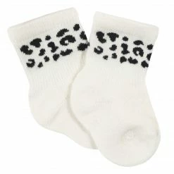 Gerber® BabyPreemie - 24M 6-Pack Baby Girls Leopard Wiggle Proof® Jersey Crew Socks