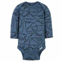Gerber® BabyPreemie - 24M 6-Pack Baby Boys Dinosaur Long Sleeve Onesies® Bodysuits