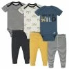 BabyPreemie - 24M 6-Piece Baby Boys Wild Onesies® Brand Bodysuits & Pants Set