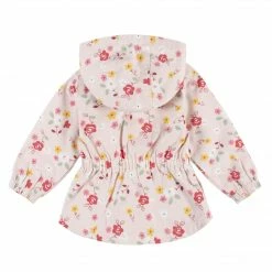 Gerber® Infant & Toddler Girls Floral Hooded Cotton Twill Utility Jacket