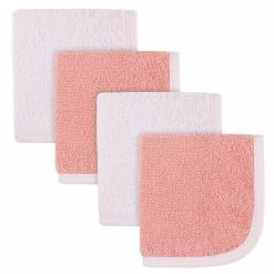 Gerber® Toddler Girl 4-Pack Girls Pink & Coral Woven Washcloths