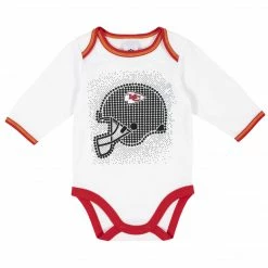 NFL Kansas City Chiefs 3-Piece Baby Boys Bodysuit, Pant, And Cap Set