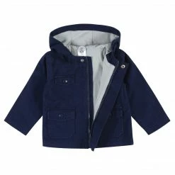 Best deal 😍 Gerber® Infant & Toddler Navy Hooded Cotton Twill Utility Jacket 😀 12 Gerber® Infant & Toddler Navy Hooded Cotton Twill Utility Jacket