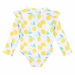 Gerber® See What's New Baby & Toddler Girls Lemon Squeeze Rash Guard