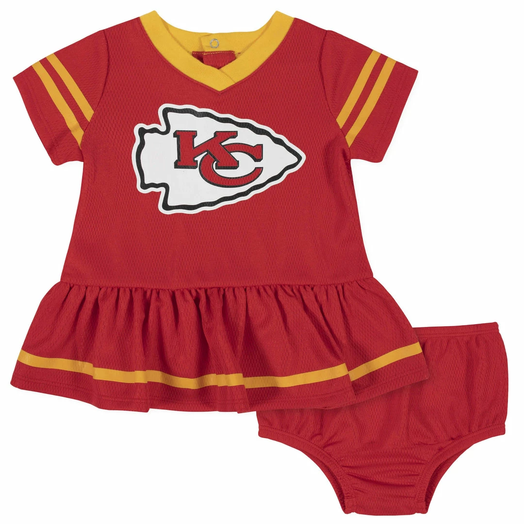 Cheapest ๐ NFL BabyPreemie - 24M Kansas City Chiefs Baby ๐ง Girls ๐ Dress And Diaper Cover Set ๐ 1 NFL BabyPreemie - 24M Kansas City Chiefs Baby Girls Dress And Diaper Cover Set
