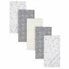 Gerber® 5-Pack Baby Boys Safari Animals Flannel Receiving Blankets