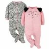 Gerber® 2-Pack Baby Girls Leopard Sleep 'n Plays