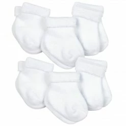 Gerber® 10-Pack Baby Girls Fairy Tale & White Wiggle Proof® Socks