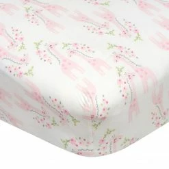 Gerber® Toddler Girl Girls Mommy & Me Giraffe Fitted Crib Sheet