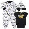 NFL Pittsburgh Steelers 3-Piece Baby Boys Bodysuit, Sleep 'N Play, And Cap Set