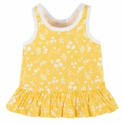 Gerber® See What's New 2-Piece Baby Girls Yellow Garden Sleeveless Tunic & Legging Set