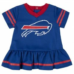 NFL Buffalo Bills Baby Girls Dress And Diaper Cover Set BabyPreemie - 24M