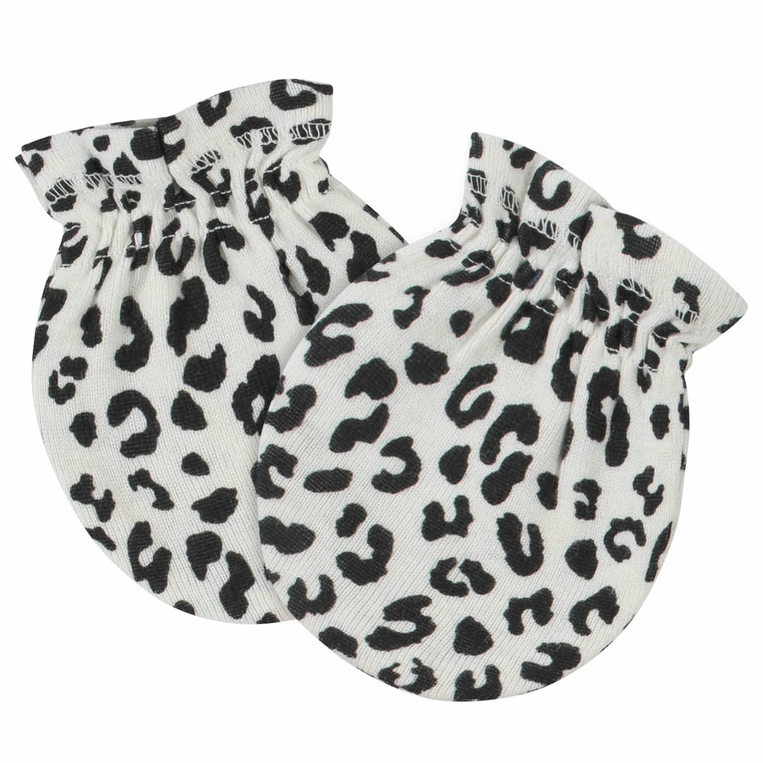 Discount 🤩 Gerber® 4-Pack Baby 👧 Girls Leopard No Scratch Mittens BabyPreemie - 24M ✔️ 2 Gerber® 4-Pack Baby Girls Leopard No Scratch Mittens BabyPreemie - 24M