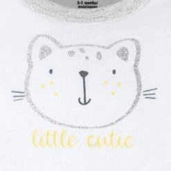 Gerber® 3-Piece Baby Girls Purrfectly Wild Short Sleeve Onesies® Bodysuits & Pants Set