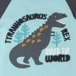 Gerber® 4-Pack Baby Boys Dino Blues Short Sleeve Onesies® Bodysuits