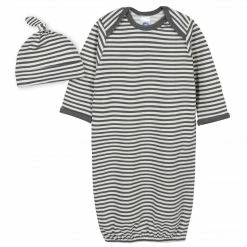 Gerber® 2-Piece Baby Boys Comfy Stretch Stripe Gown And Cap Set