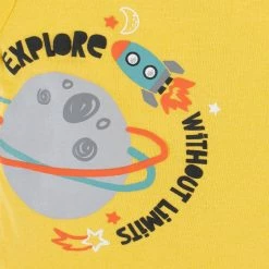 Gerber® 4-Piece Baby Boys Blast Off Onesies® Bodysuit, Tee, Shorts & Pant Set See What's New