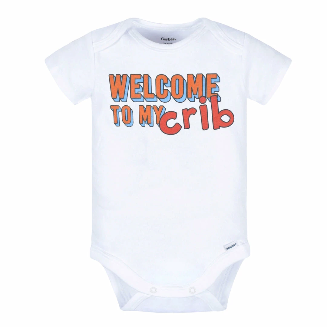Hot Sale 🥰 Gerber® Limited Edition 2000's Decade "Welcome To My Crib" Onesies® Bodysuit ✔️ 2 Gerber® Limited Edition 2000's Decade "Welcome To My Crib" Onesies® Bodysuit