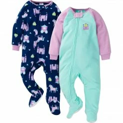 Gerber® BabyPreemie - 24M 2-Pack Baby & Toddler Girls Princess Fleece Pajamas