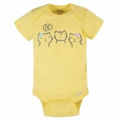 6-Piece Baby Girls Cat Onesies® Brand Bodysuit & Sleep N' Play Set