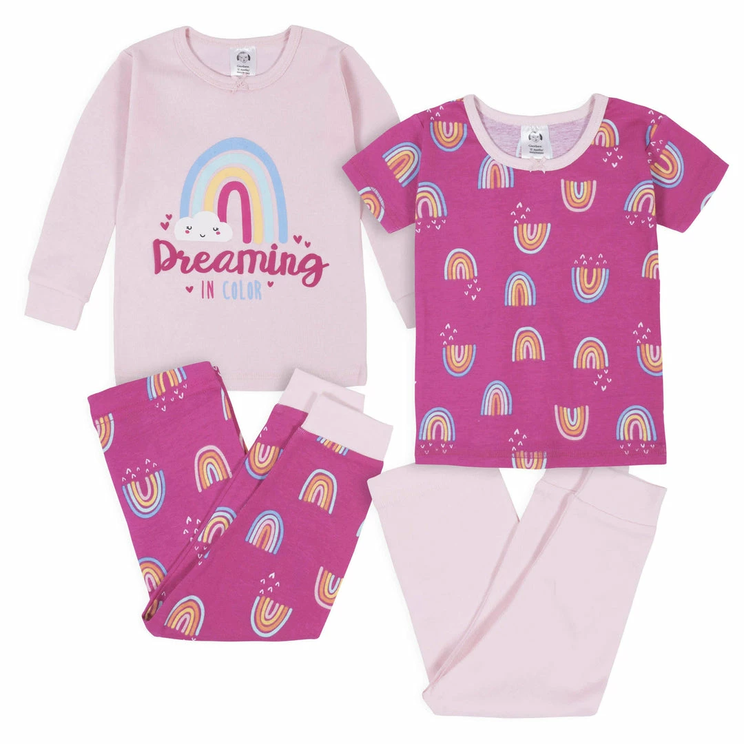 Top 10 😀 Gerber® 4-Piece Infant & Toddler 👧 Girls Rainbows Snug Fit Cotton Pajamas 😉 1 Gerber® 4-Piece Infant & Toddler Girls Rainbows Snug Fit Cotton Pajamas