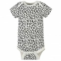 Gerber® 4-Pack Baby Girls Leopard Short Sleeve Onesies® Bodysuits BabyPreemie - 24M