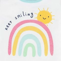 Gerber® 4-Piece Infant & Toddler Girls Dots Of Rainbows Tees, Skort & Pants Set