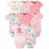 Gerber® 8-Pack Baby Girls Princess Short Sleeve Onesies® Bodysuits