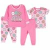 Gerber® 4-Piece Baby & Toddler Donuts Snug Fit Cotton Pajamas