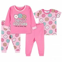Gerber® 4-Piece Baby & Toddler Donuts Snug Fit Cotton Pajamas