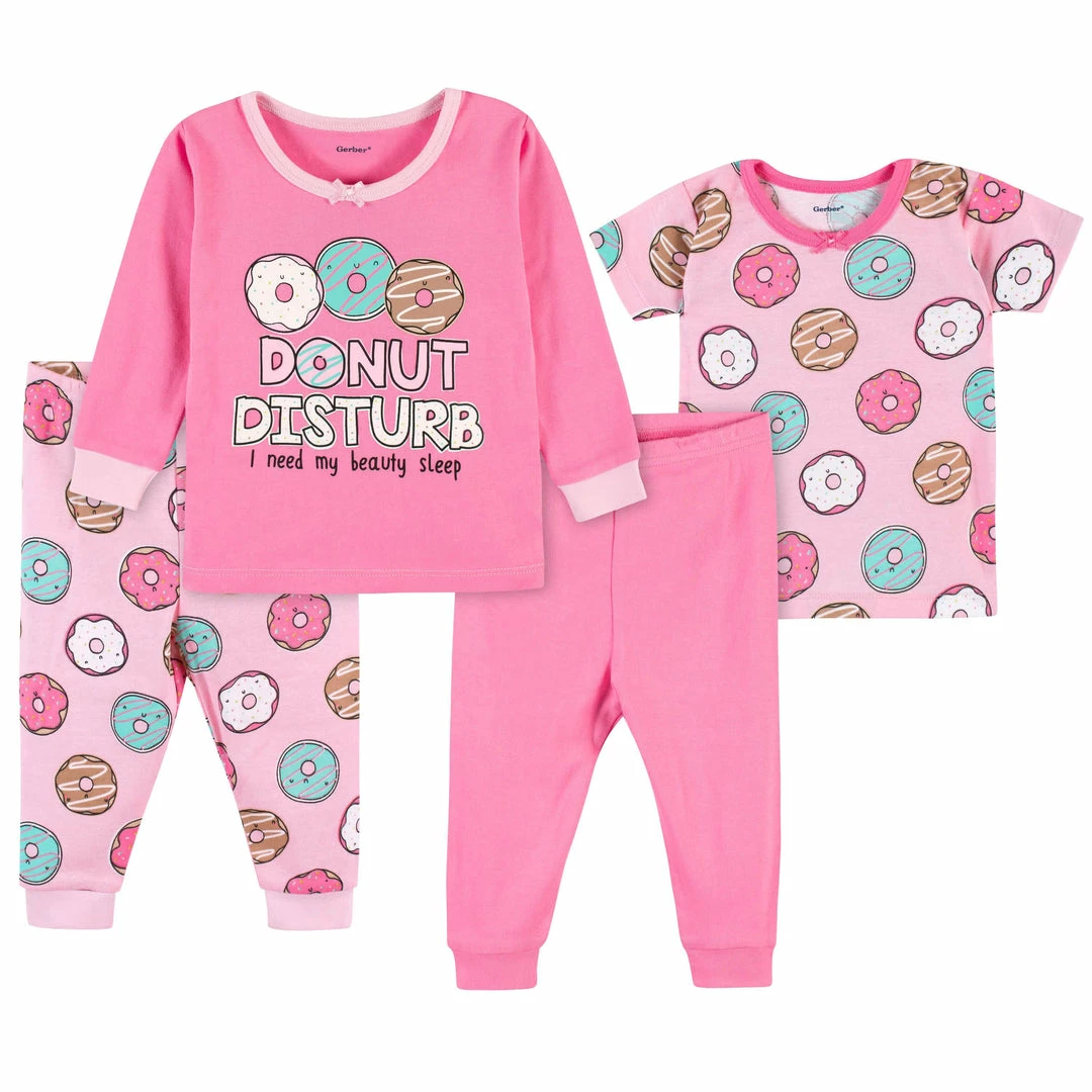 Coupon 🔥 Gerber® 4-Piece Baby & Toddler Donuts Snug Fit Cotton Pajamas 🥰 1 Gerber® 4-Piece Baby & Toddler Donuts Snug Fit Cotton Pajamas