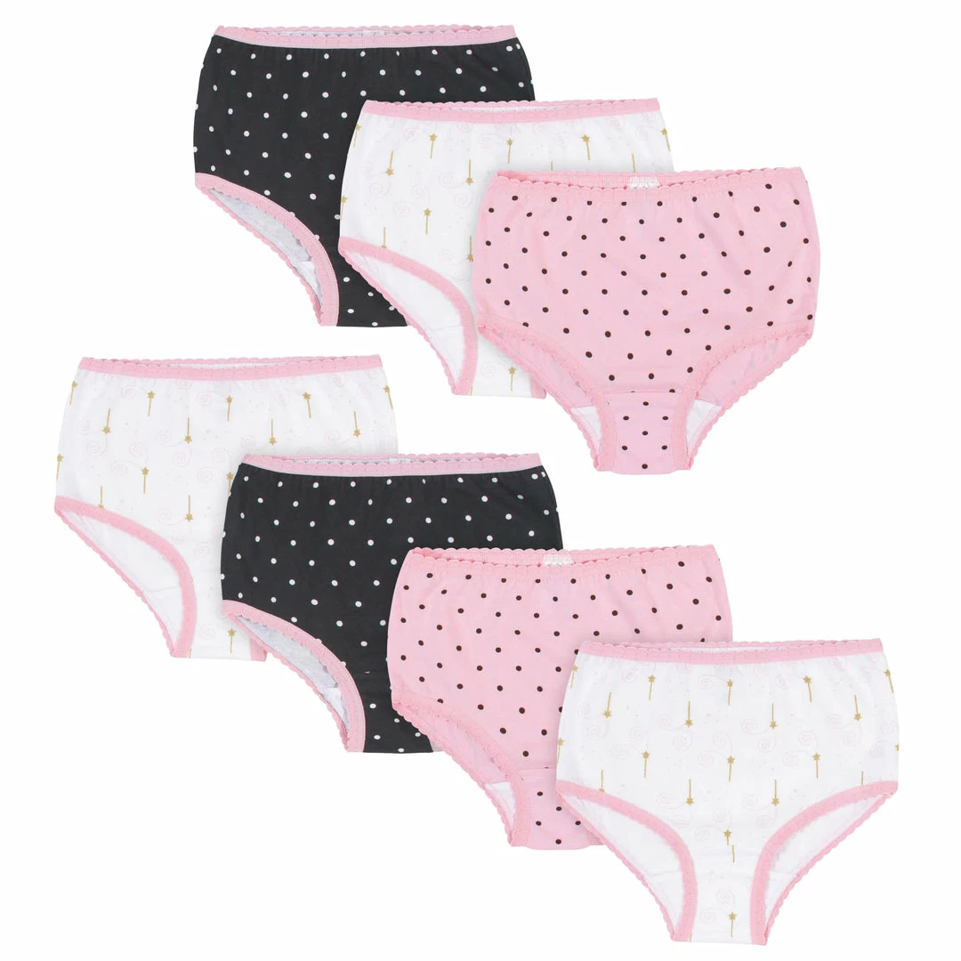 Outlet 🎉 Gerber® 7-Pack Toddler 👧 Girls Magic Wand Panties ✔️ 1 Gerber® 7-Pack Toddler Girls Magic Wand Panties