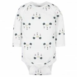 Gerber® 6-Pack Baby Girls Bear Long Sleeve Onesies® Bodysuits